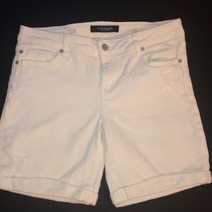 Liverpool White Corine Shorts